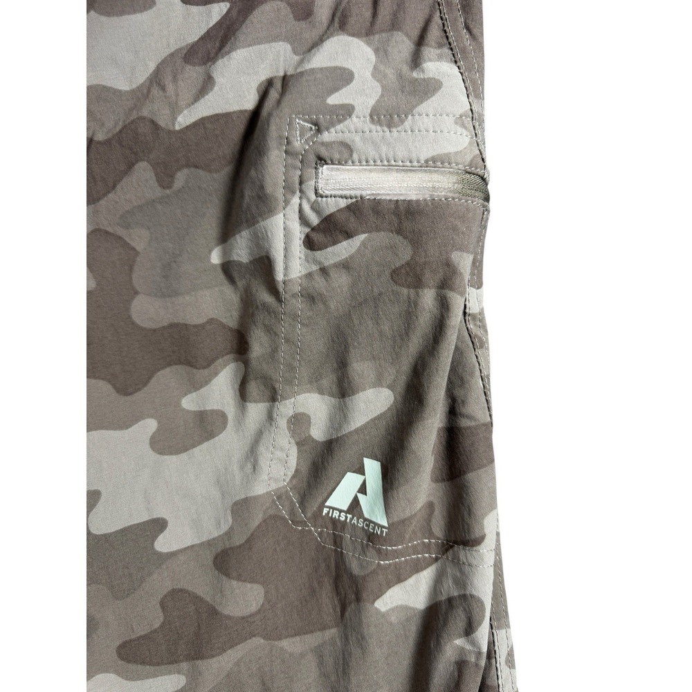Eddie Bauer First Ascent Camo Capri Pants Women Size 12 Pink/Maroon Stretch Hike - Picture 8 of 12